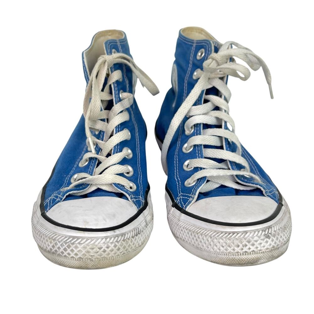 Converse Women's Sz 9 / Mens Sz 7 Blue Chuck Taylor All Star High Top Sneakers - Picture 10 of 16